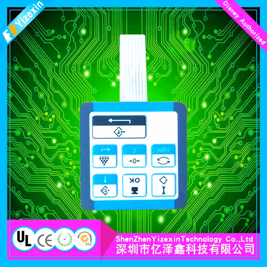 China Hersteller von Membranschaltern mit LEDs und Metallkuppeln